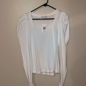 SOLD! Bubble Sleeve White Shirt